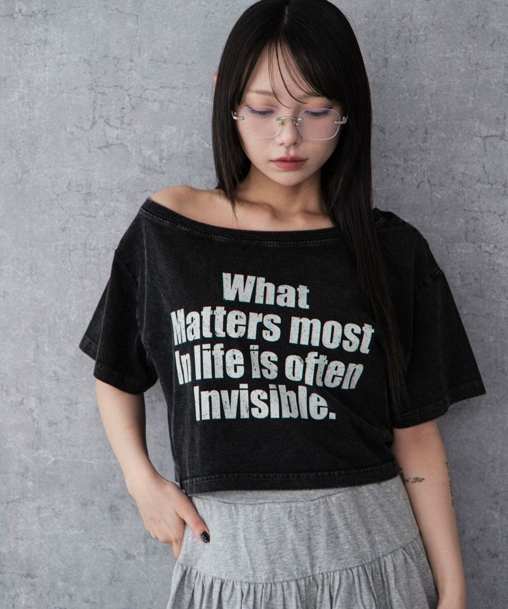 WEGO 2WAYオフショルショートT 