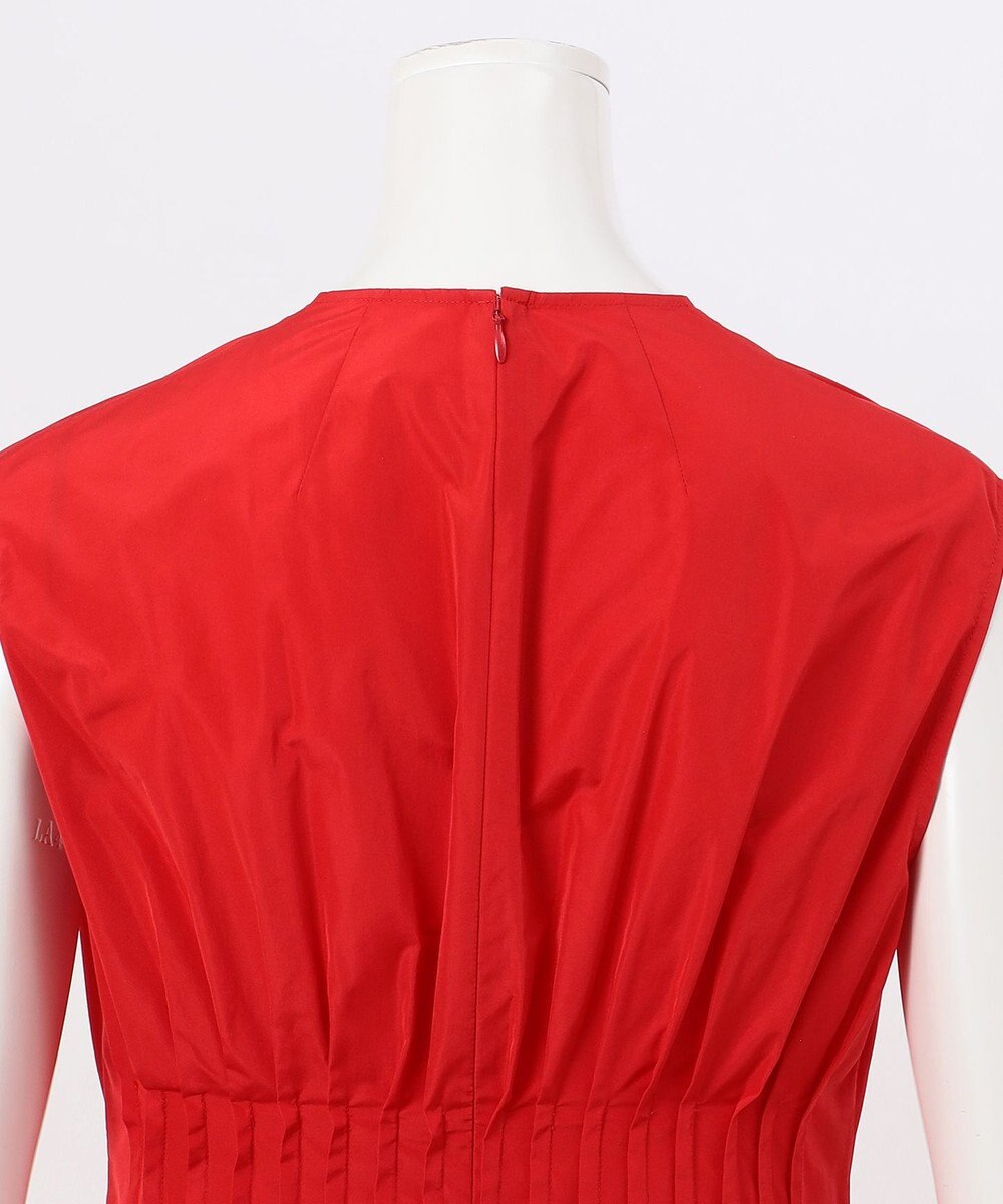 23区 L 【エステータ】シャイニータフタ ピンタック ワンピース 