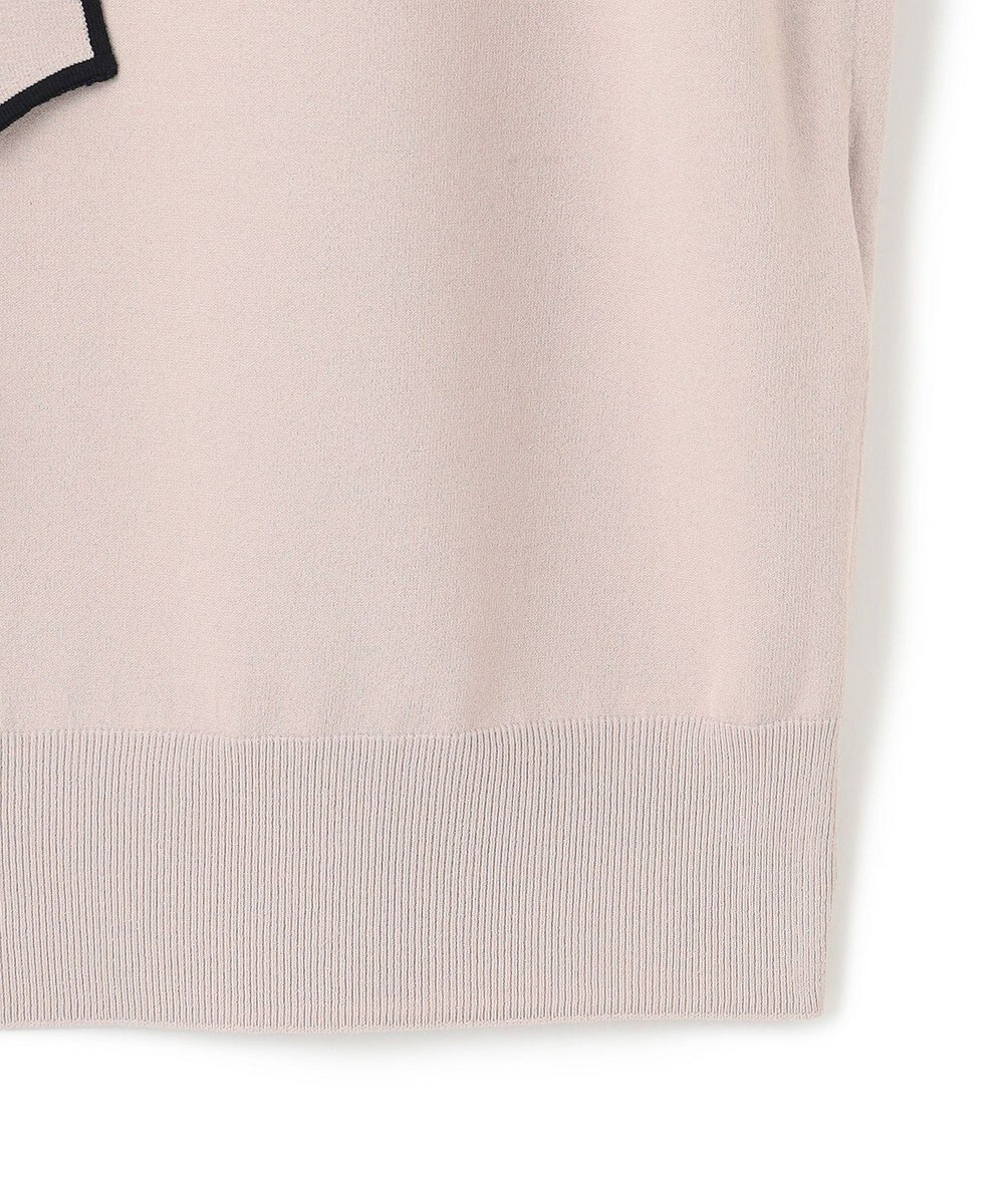 23区 S 【洗える】レーヨンポリエステルストレッチ ボウタイ ニット 