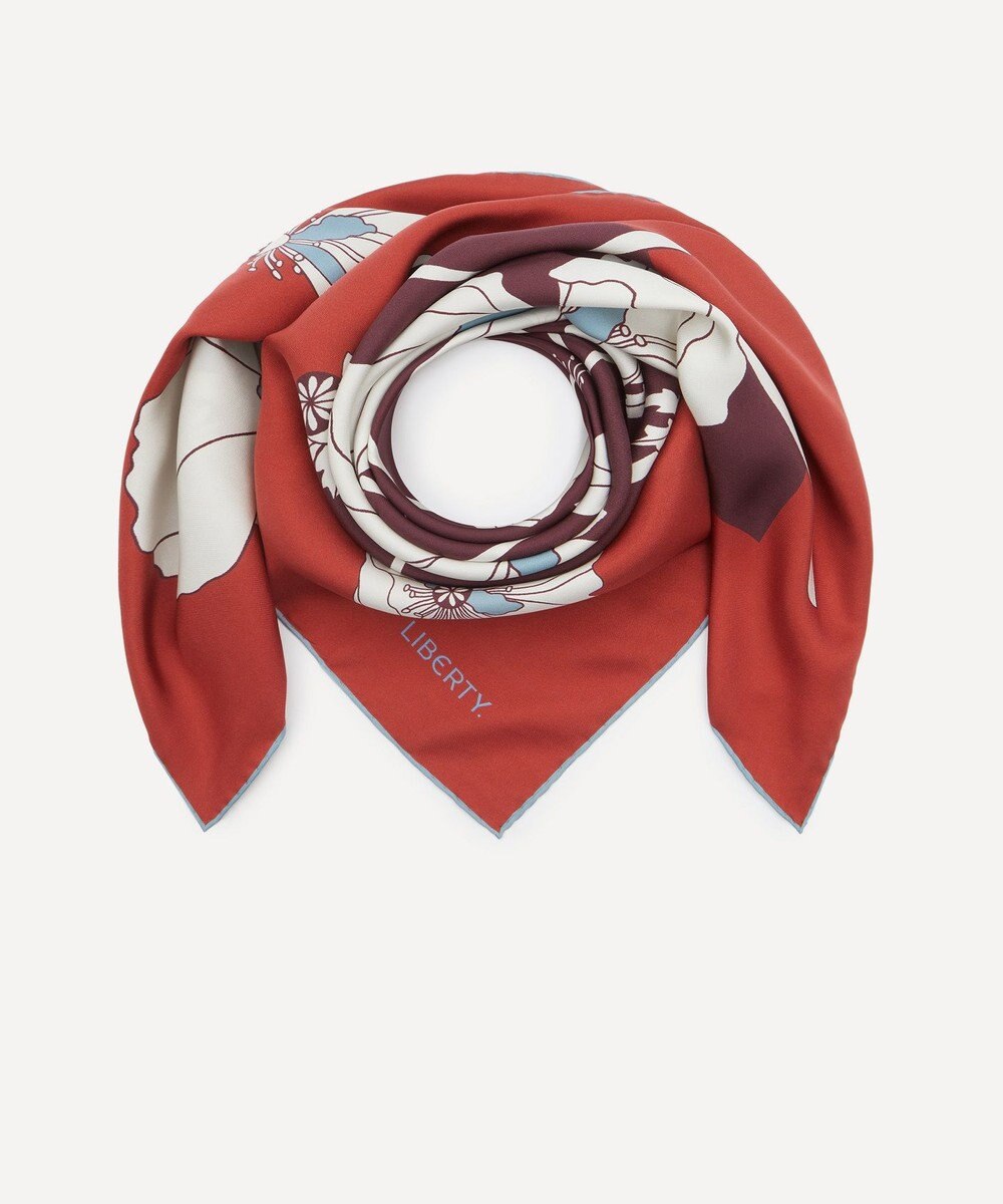 LIBERTY. フラジャイル ブルームズ 90x90 シルク スカーフ 
