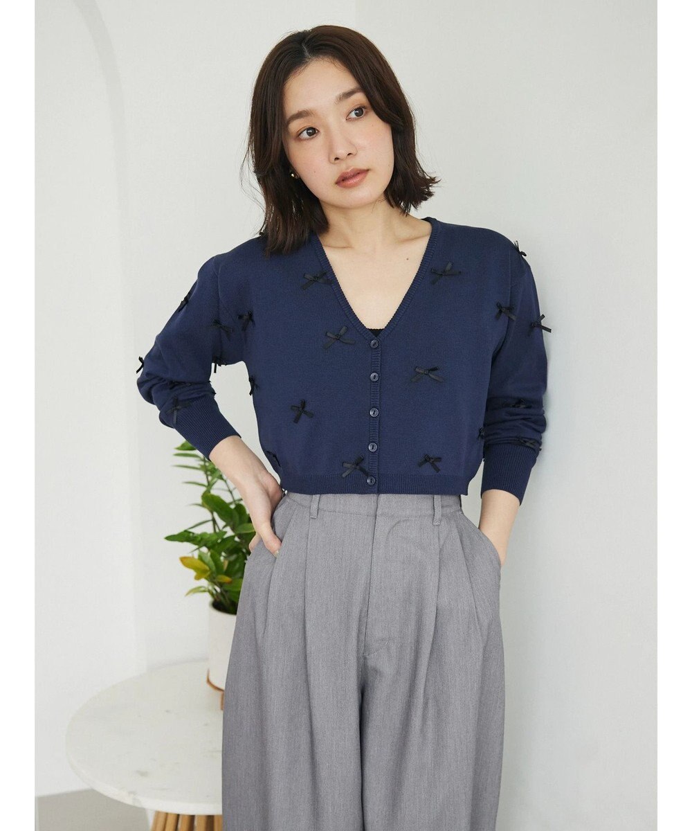 Green Parks ・ＡＮＤ　ＳＥＡＲＣＨ　メニーリボンカーディガン 