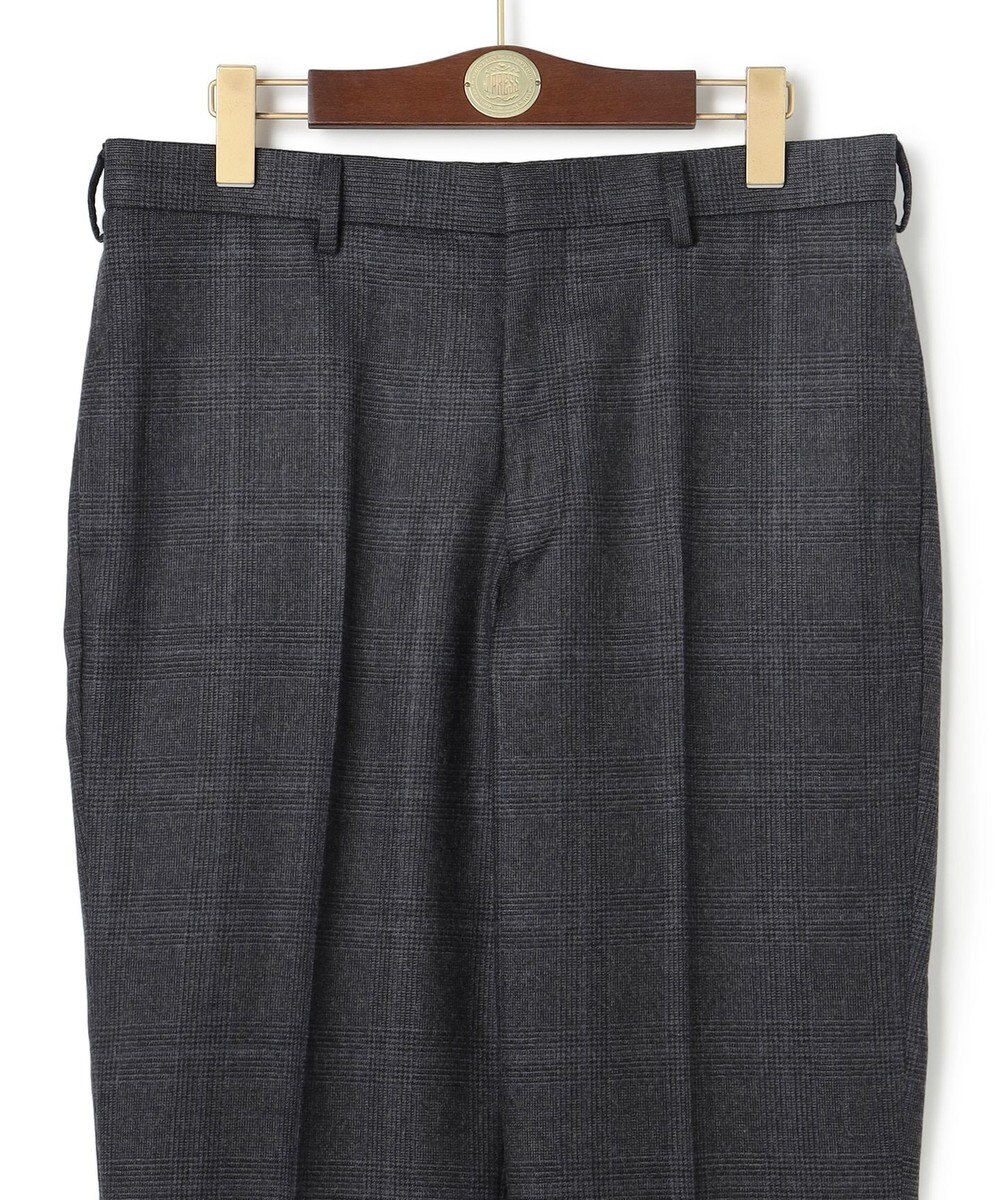 J.PRESS MEN 【ストレッチ / 洗える】トリートメントウールシェードブルーチェック スラックス 