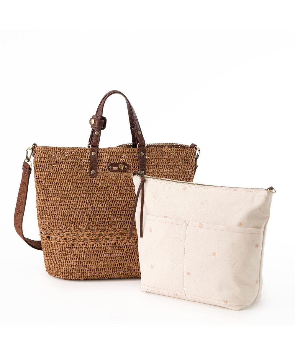 IBIZA ラフィア　2WAYバッグ 