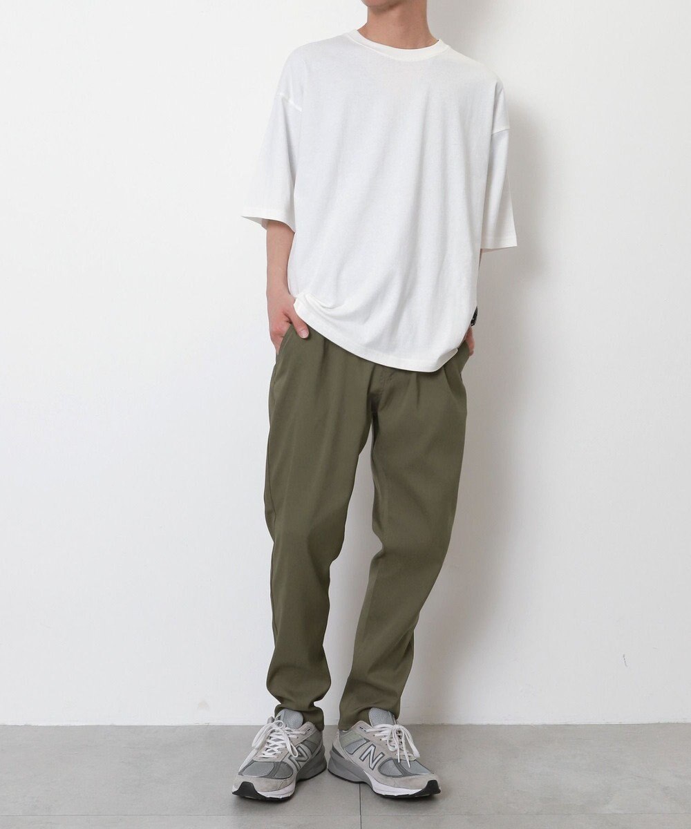 WEGO 【接触冷感/吸水速乾/ストレッチ/ウエスト紐/らくらくのびる/MLサイズ展開】カルゼレギンスアンクルパンツ 