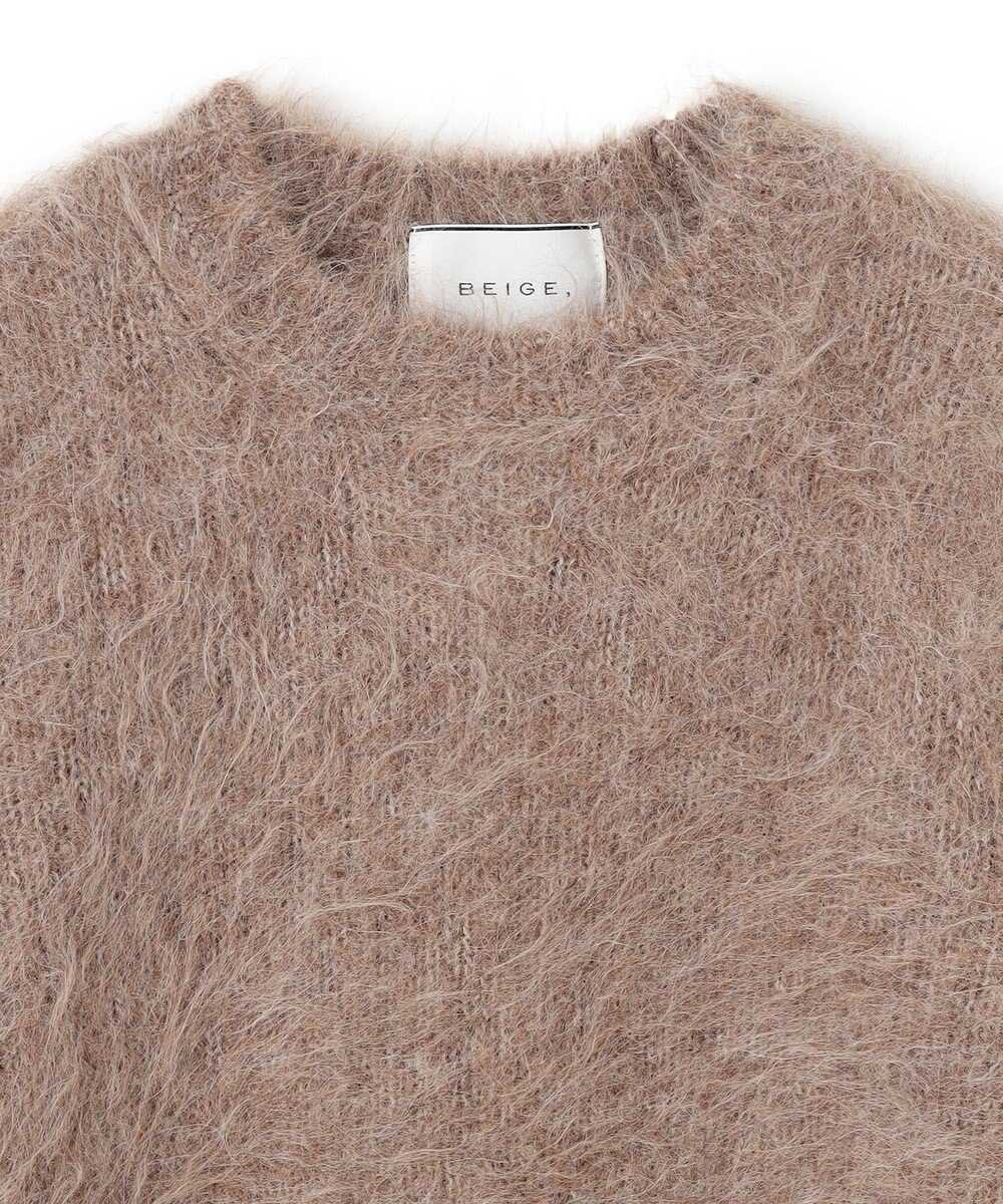 BEIGE， SENECA / アルパカウールショートシャギーニット 