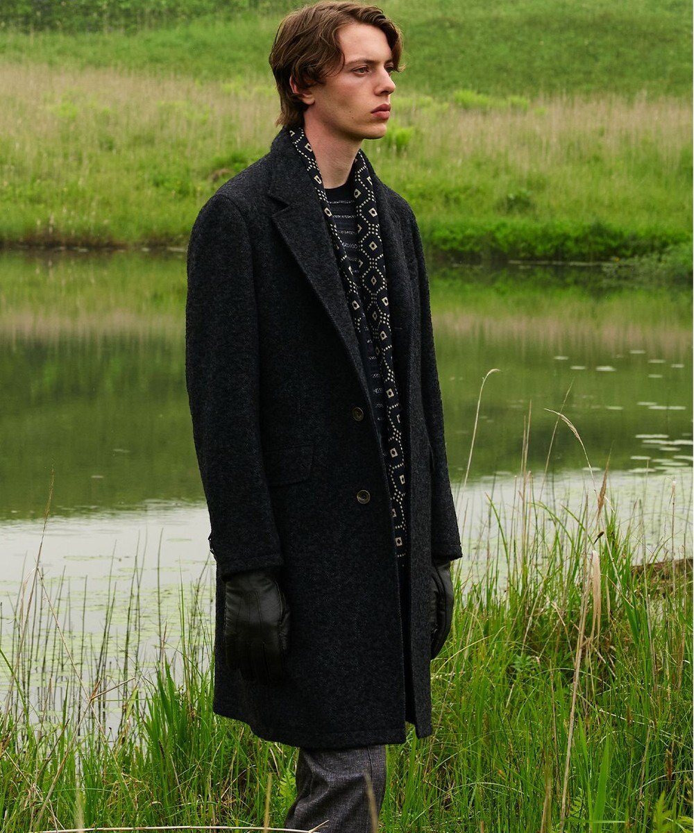 JOSEPH ABBOUD 【イタリア糸使用/洗える】フェアアエルクルーネック ニット 