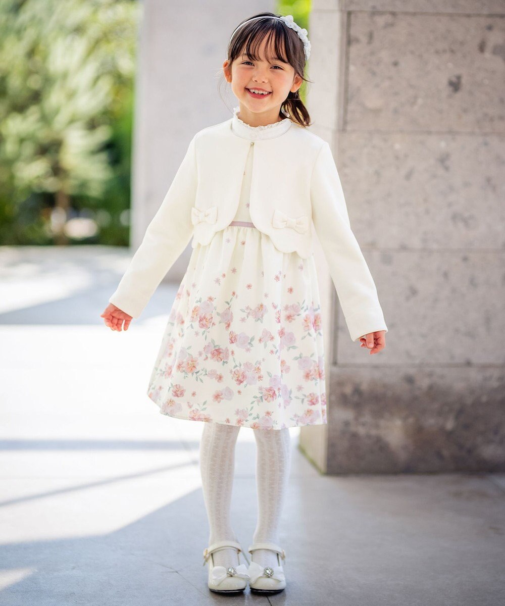 ANY KIDS フラワープリントワンピース 