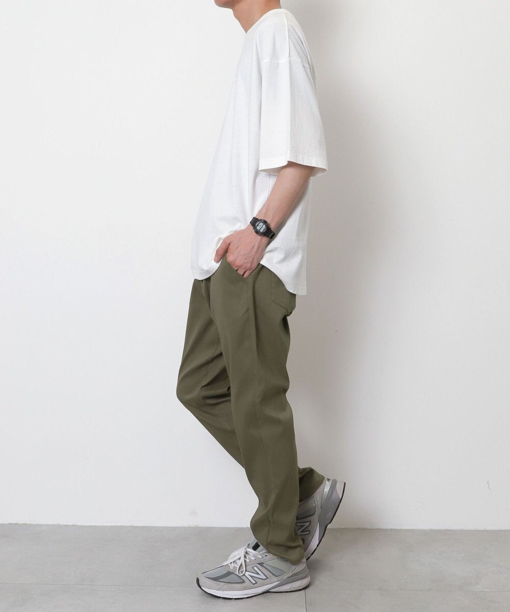 WEGO 【接触冷感/吸水速乾/ストレッチ/ウエスト紐/らくらくのびる/MLサイズ展開】カルゼレギンスアンクルパンツ 