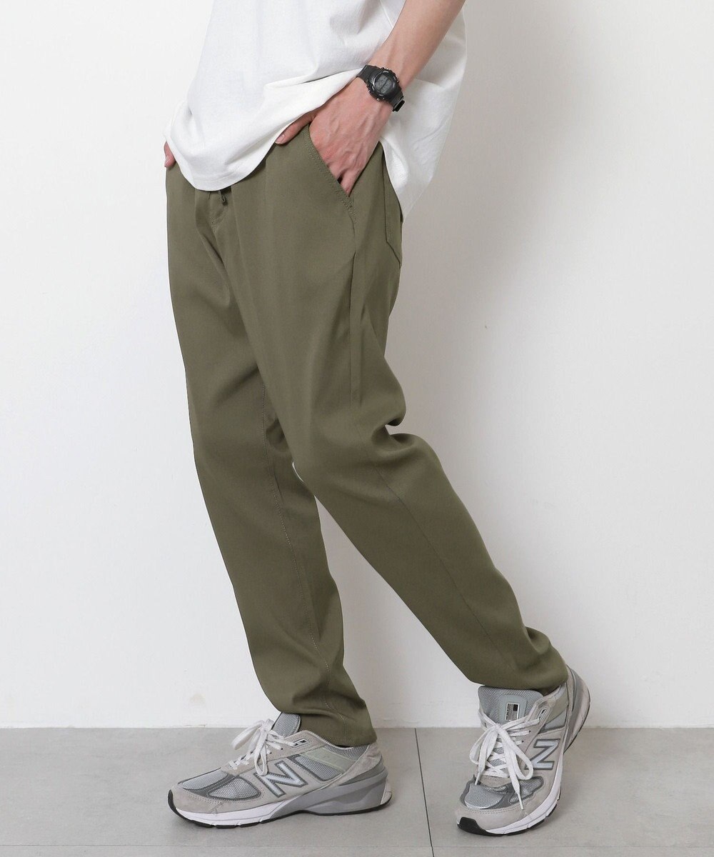 WEGO 【接触冷感/吸水速乾/ストレッチ/ウエスト紐/らくらくのびる/MLサイズ展開】カルゼレギンスアンクルパンツ 