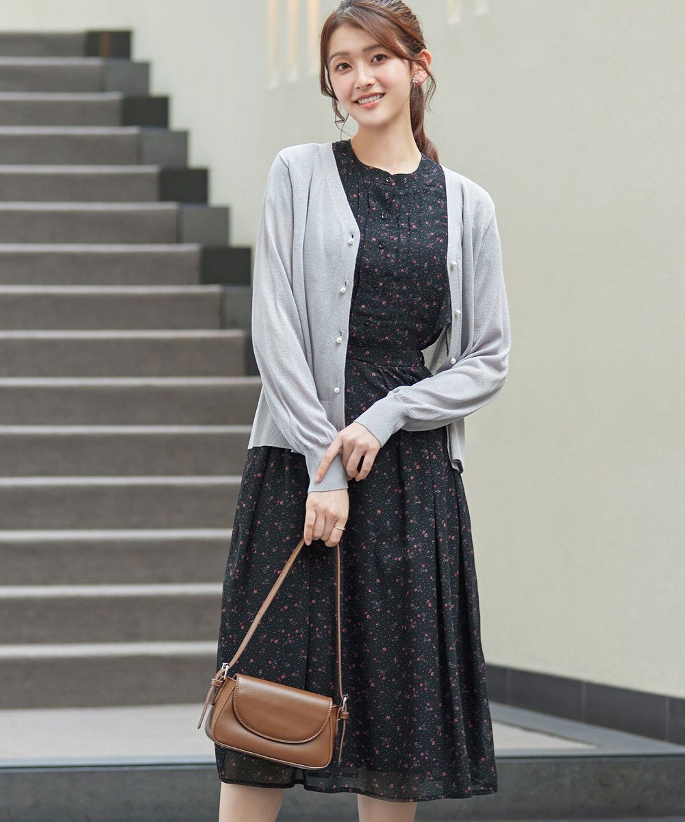 Tiaclasse L 【新色追加】フレアスリーブワンピース 