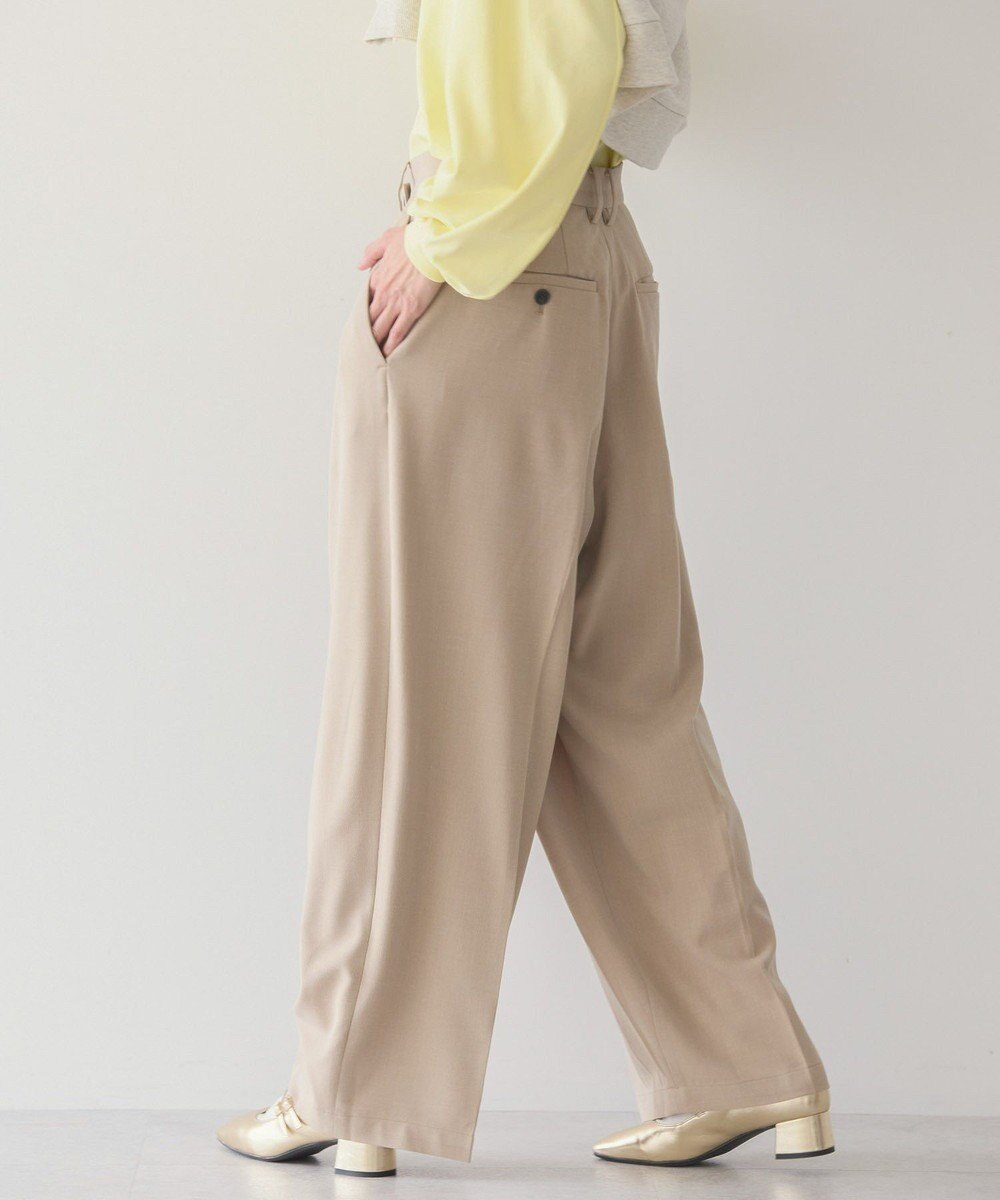 AMERICAN HOLIC イージーケアラップ風パンツ 