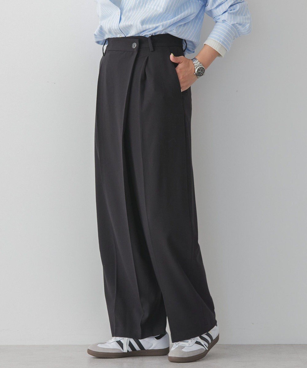 AMERICAN HOLIC イージーケアラップ風パンツ 