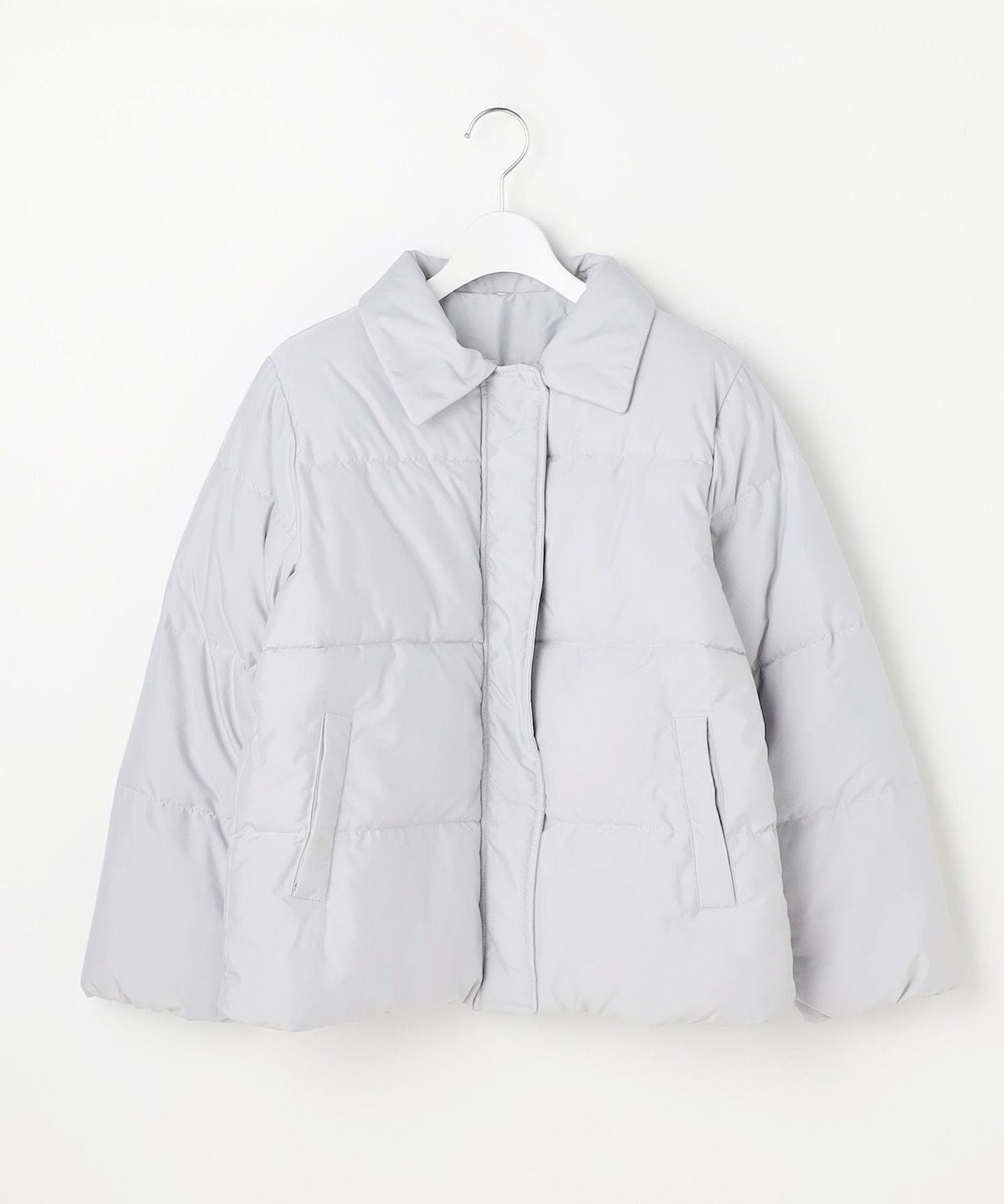 Feroux ファーカラー付き・ダウン見え中綿 ジャケット 