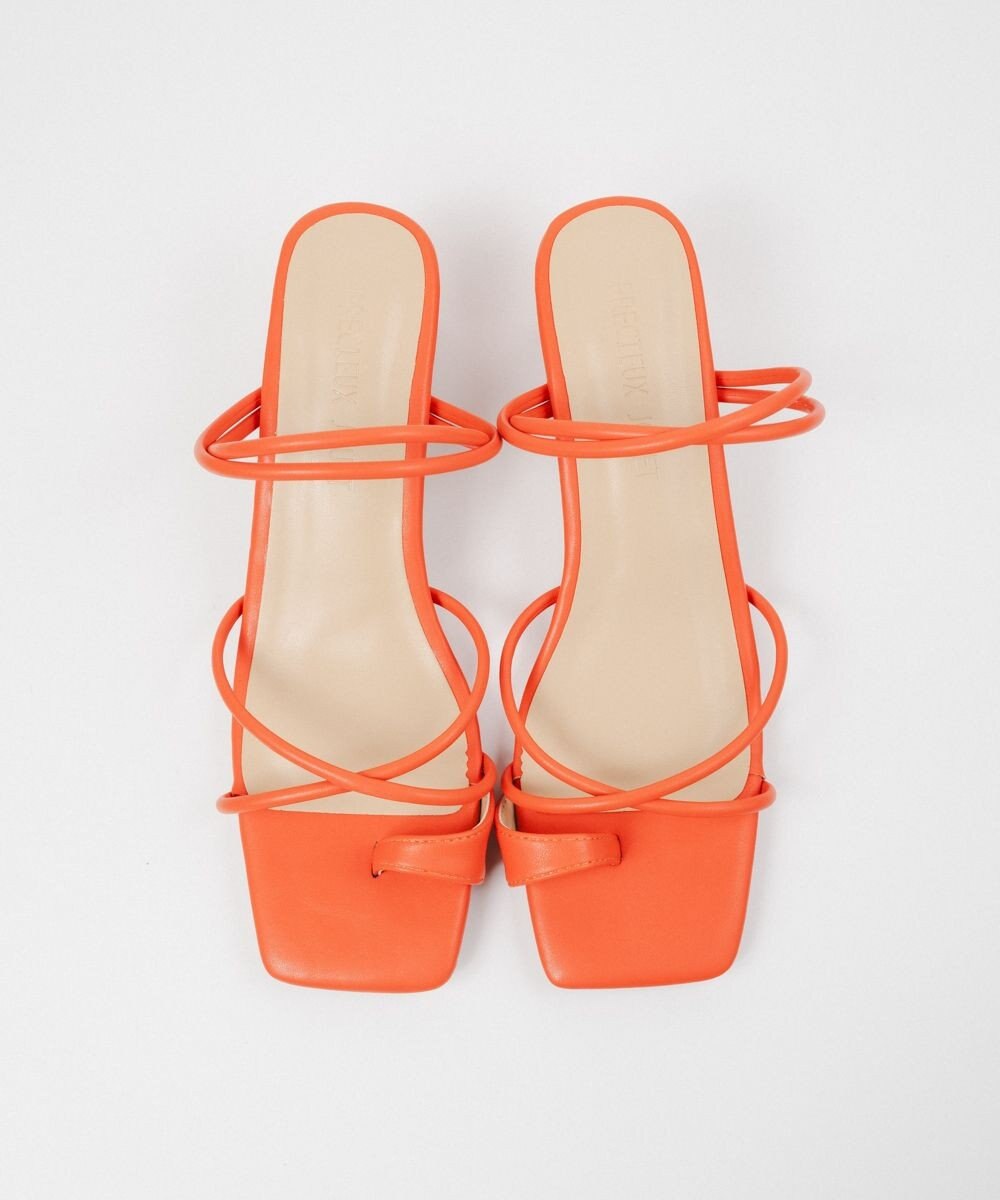 BONTRE 【PRECIEUX JOUET/プレシュウジュエ】ナロートングセットバックヒールサンダル/016PJ 