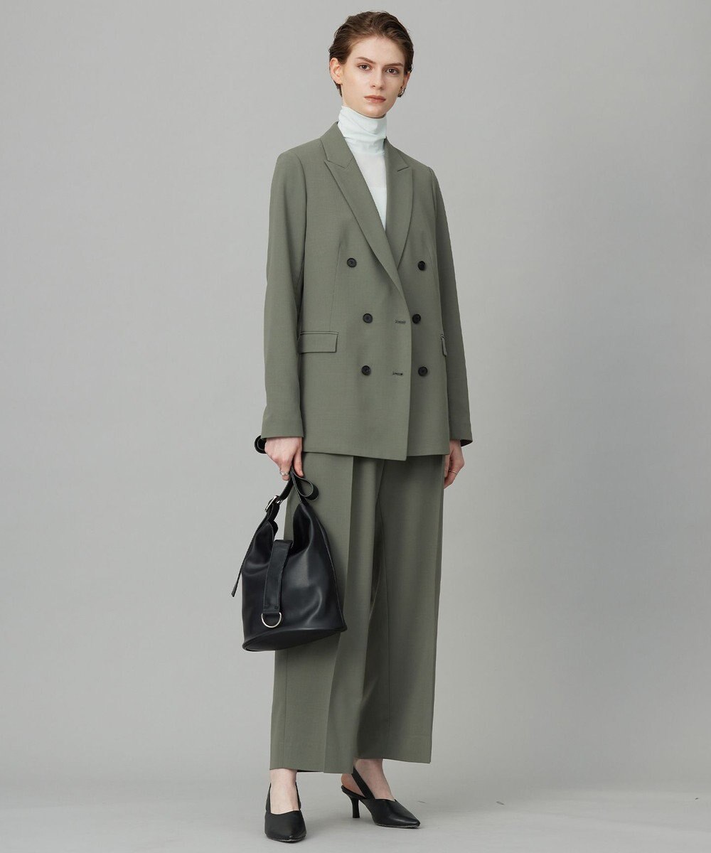 ICB ウール2WAYストレッチ ダブルブレストジャケット 