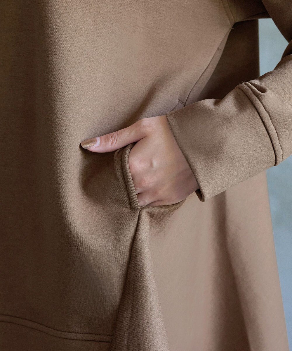 Tiaclasse 【洗える】バックフレアダンボールパーカー 