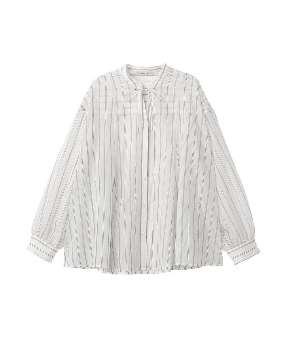 Green Parks フレアラインスキッパーブラウス 