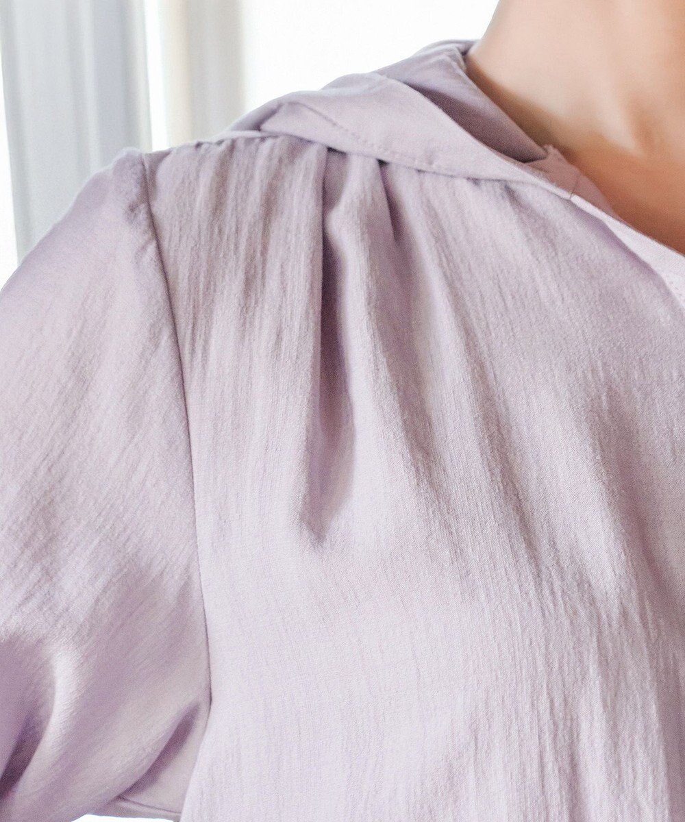 Tiaclasse L 【洗える】フード付きフレアチュニック 