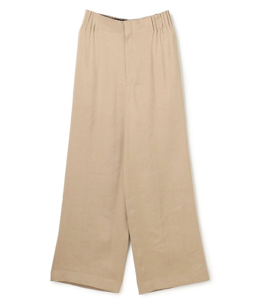 BEIGE， MICA / リネンブレンドイージーワイドパンツ 