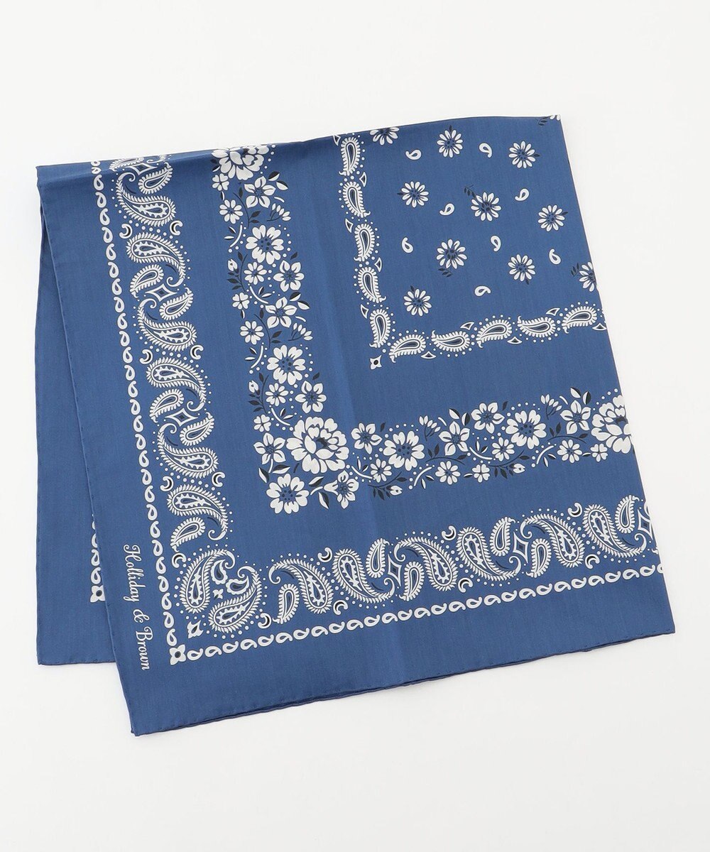 JOSEPH ABBOUD 【イタリア製・Holliday&Brown】バンダナプリント スカーフ 