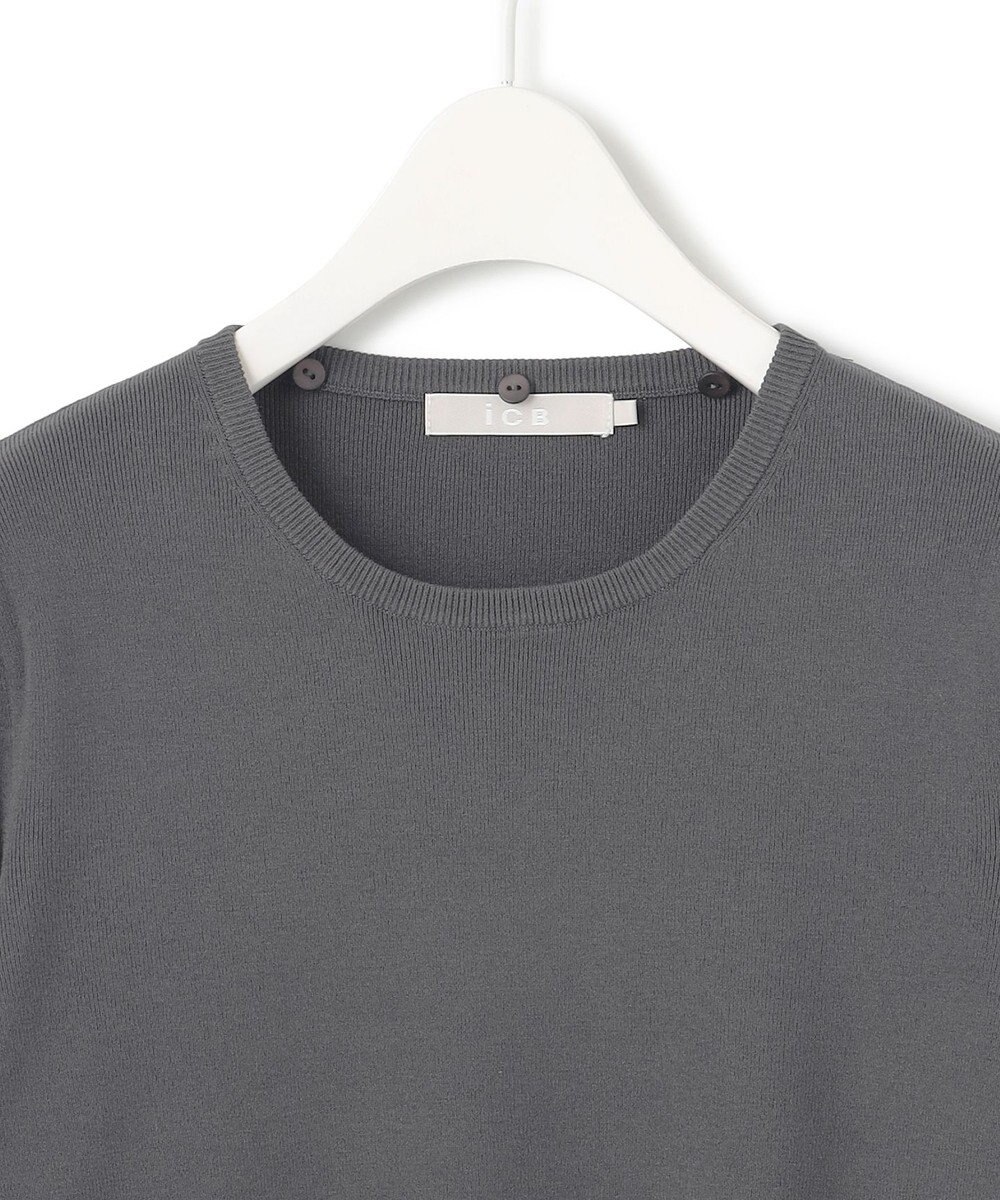 ICB 【洗える】 クロスコンビ ボウタイニット 