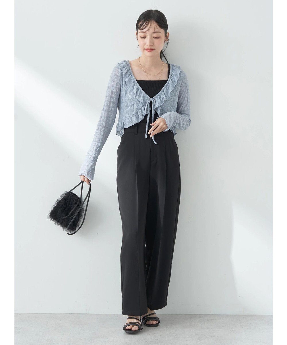 earth music&ecology タックストレートパンツ 