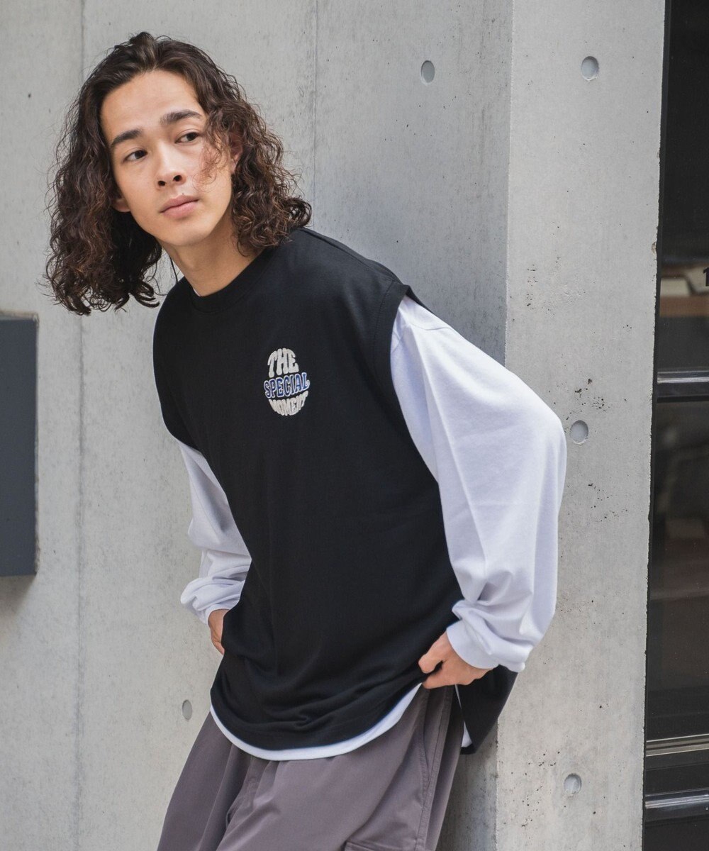 WEGO アンサンブルスウェットベストロンT 