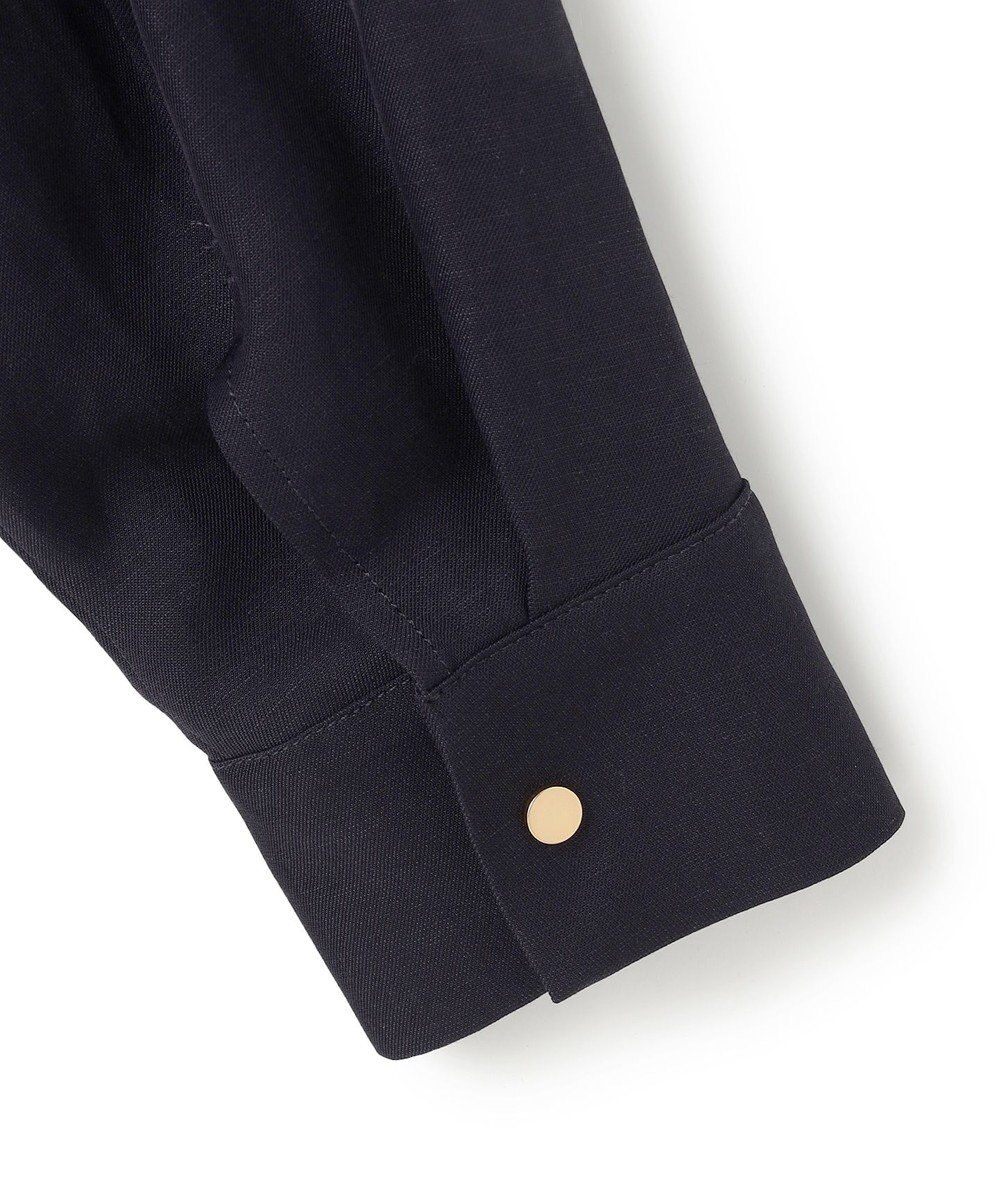 BEIGE， 【洗える】BERNARD / リネンノーカラーラップブルゾン 