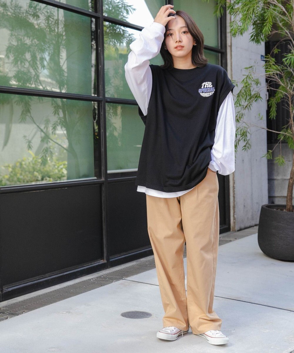 WEGO アンサンブルスウェットベストロンT 