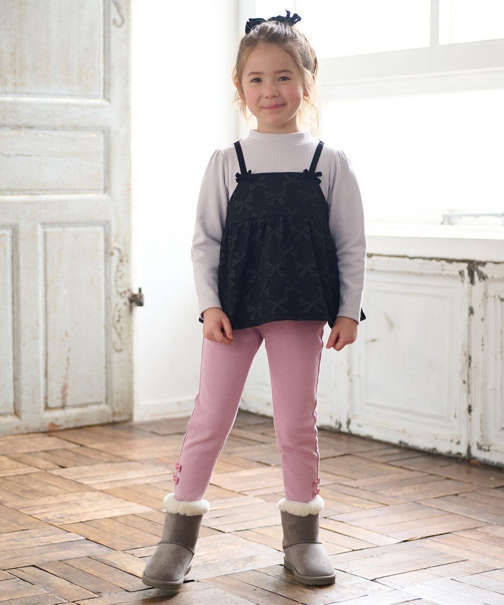 ANY KIDS 総柄リボンドッキングチュニック 