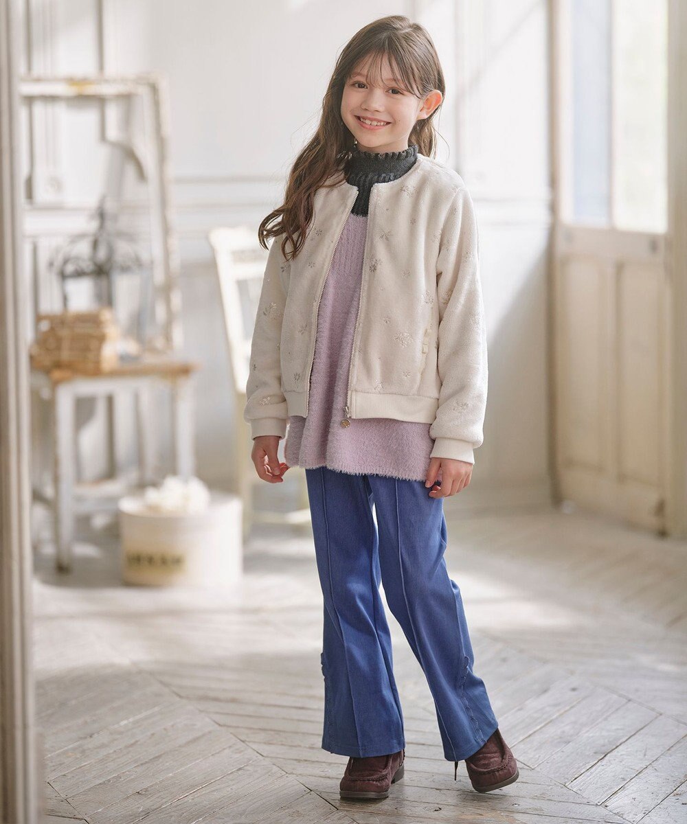 組曲 KIDS 【150-160㎝】スノーフラワー ブルゾン 