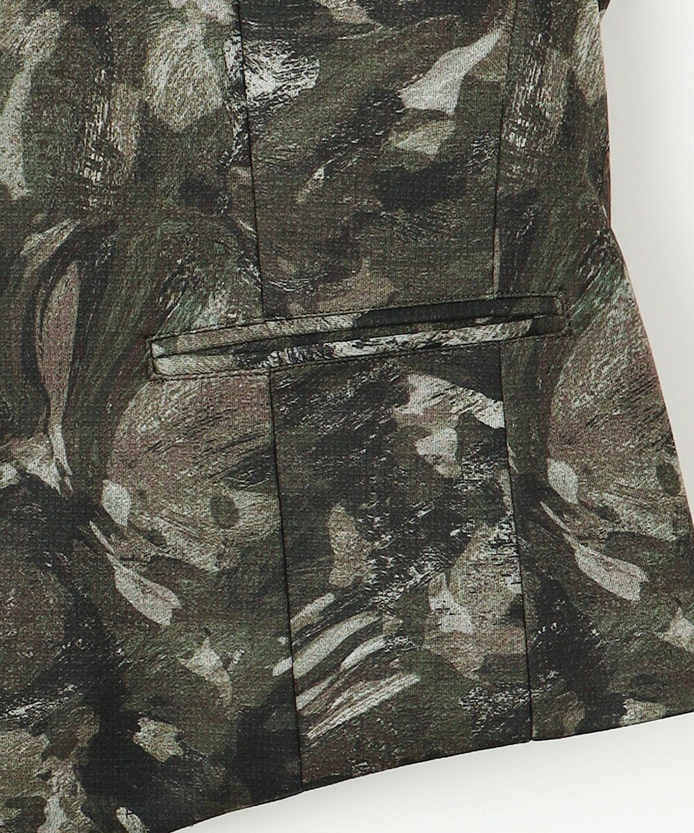 JOSEPH ABBOUD 【イタリア素材/軽量/ストレッチ】バックプリントジャージーベスト 