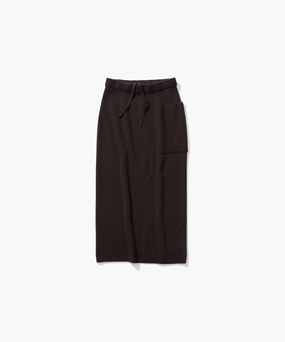 ATON NATURAL DYED WOOL | ストレートリブスカート 