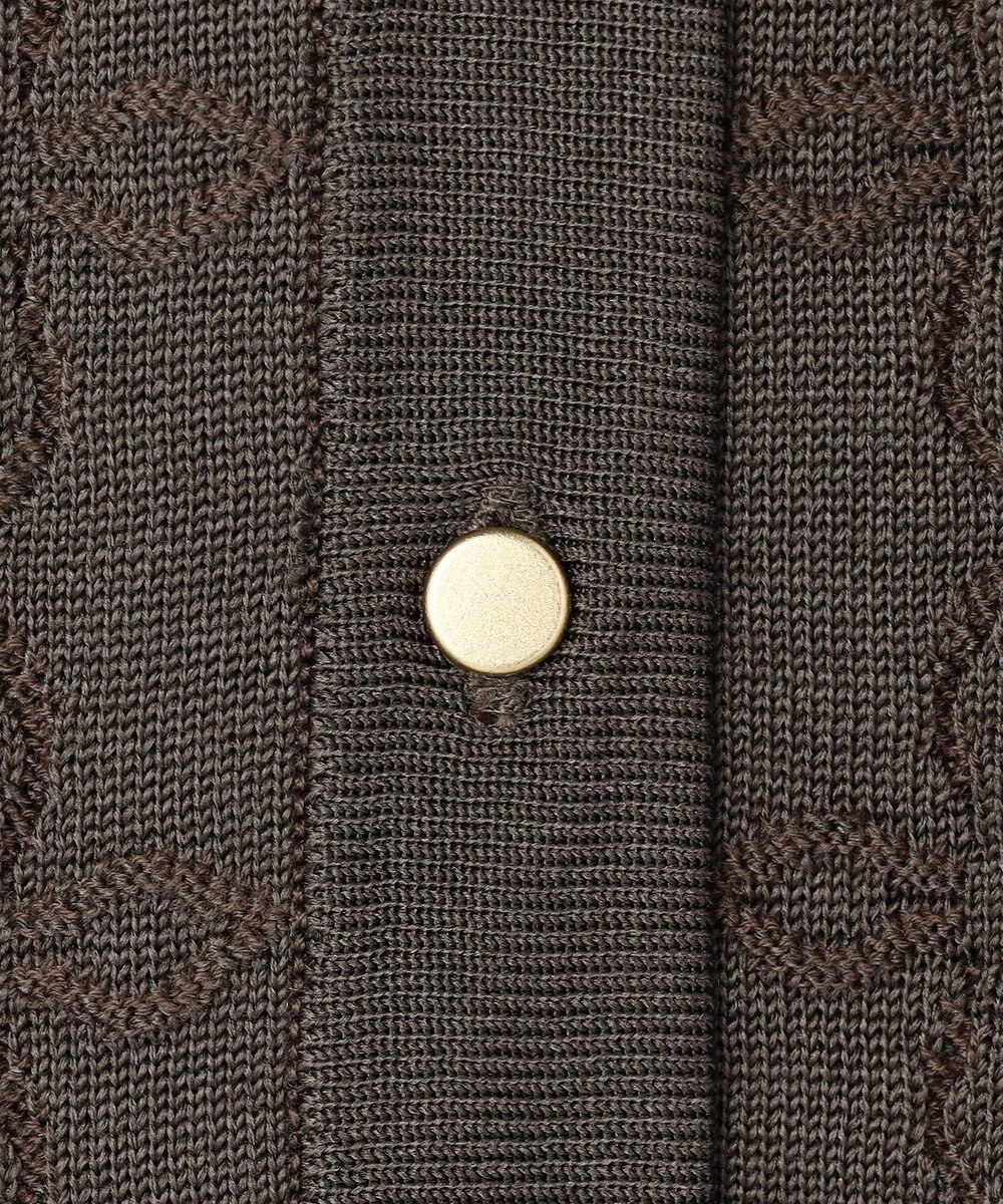 自由区 ジオメトリックアセテート カーディガン 