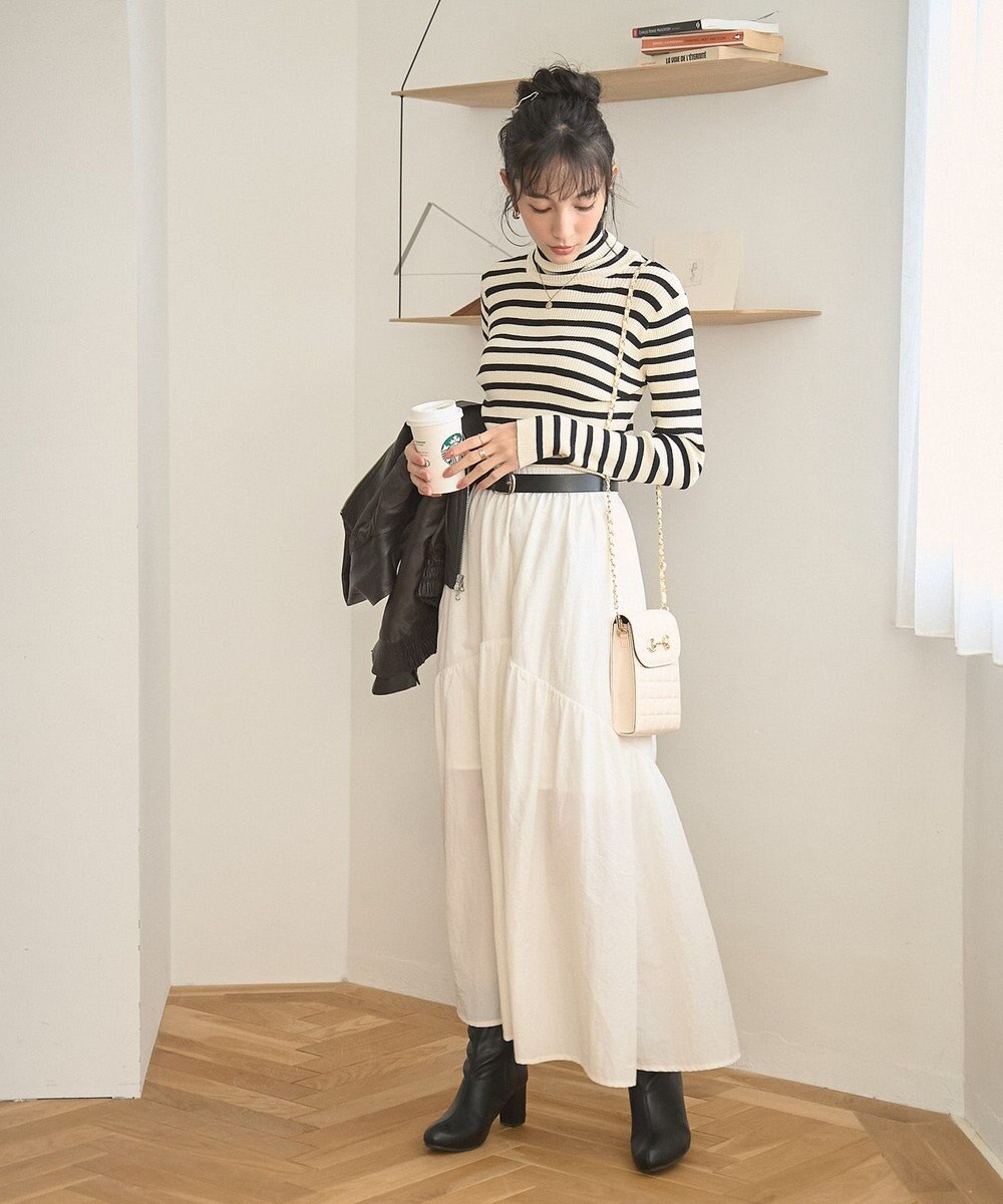 WEGO 【手洗い可】タートルネックニット 