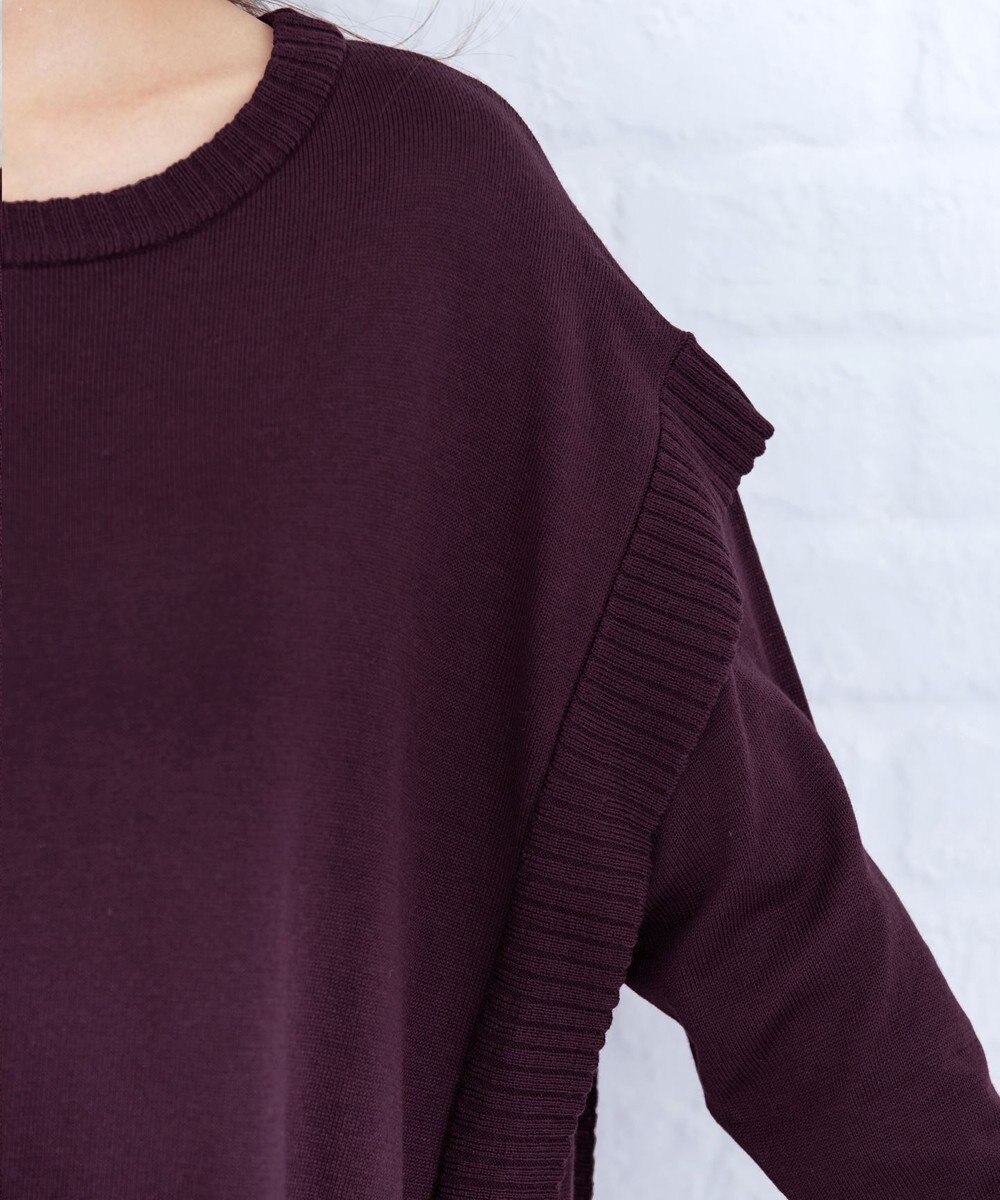 Tiaclasse 【洗える】重ね着風大人ニットチュニック 