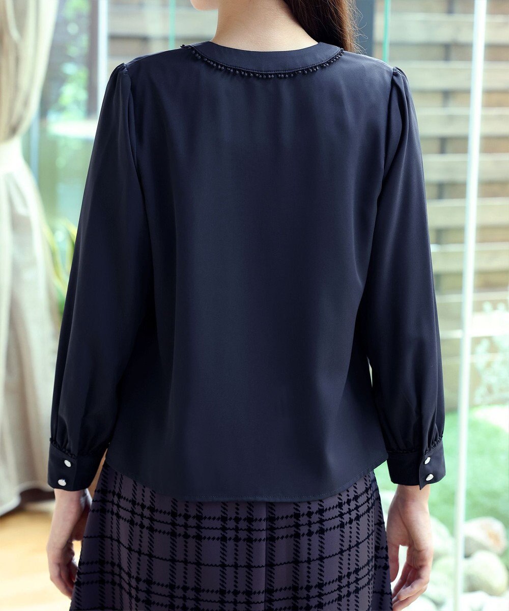 Tiaclasse 【洗える】Vネックレースブラウス 