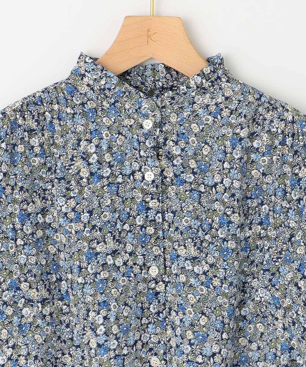 組曲 L フラワーレイヤープリント ブラウス 