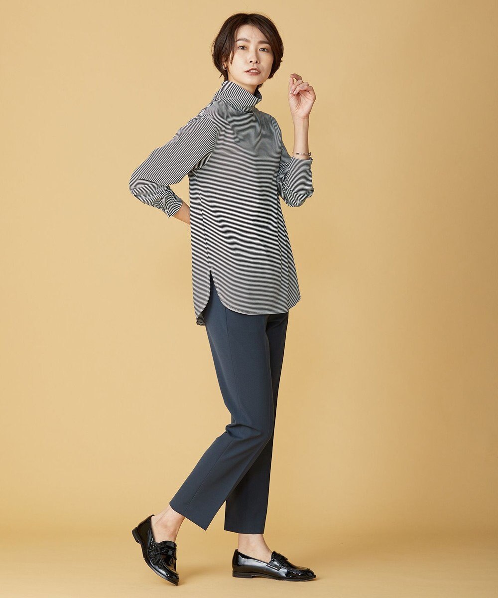 J.PRESS LADIES L 【洗える】アルガンシルク テーパード パンツ 