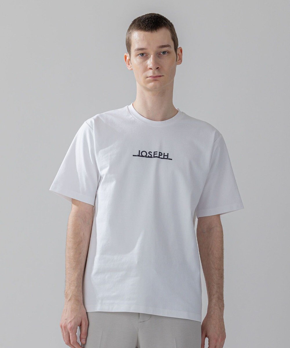 JOSEPH HOMME 【WEB・一部店舗限定】 ライトダブルジャージーロゴプリント　半袖Tシャツ 