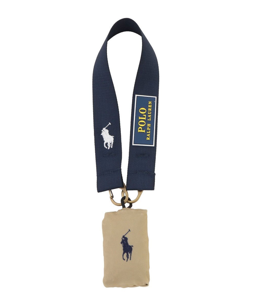 MOONBAT POLO RALPH LAUREN(ポロ ラルフローレン)ポロポニー ポケッタブル レインバッグ Sサイズ 無地 ストラップベルト付き 