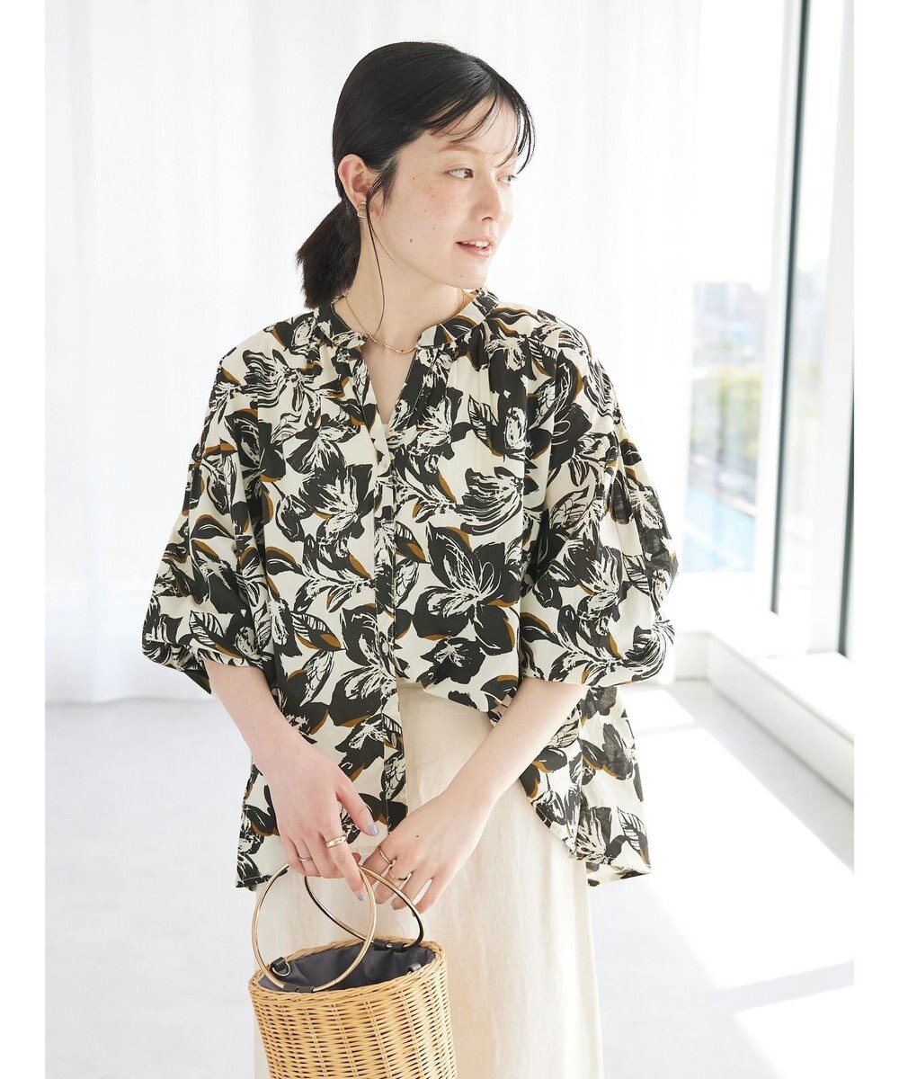 CRAFT STANDARD BOUTIQUE インド綿アソート柄シャツチュニック 