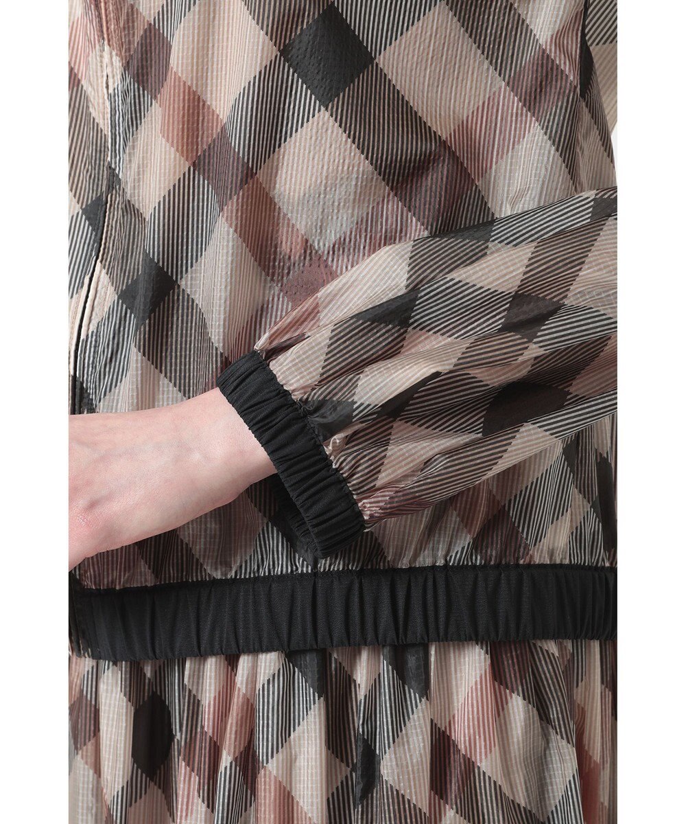 DAKS ハウスチェックシアー リップルブルゾン 