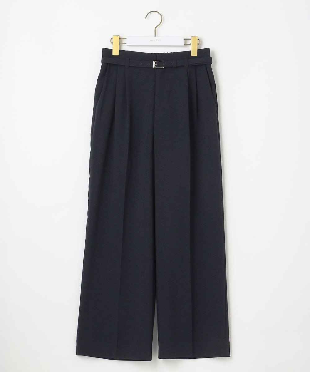 ANY SIS 【洗える】ドライオックスタック ワイドパンツ 