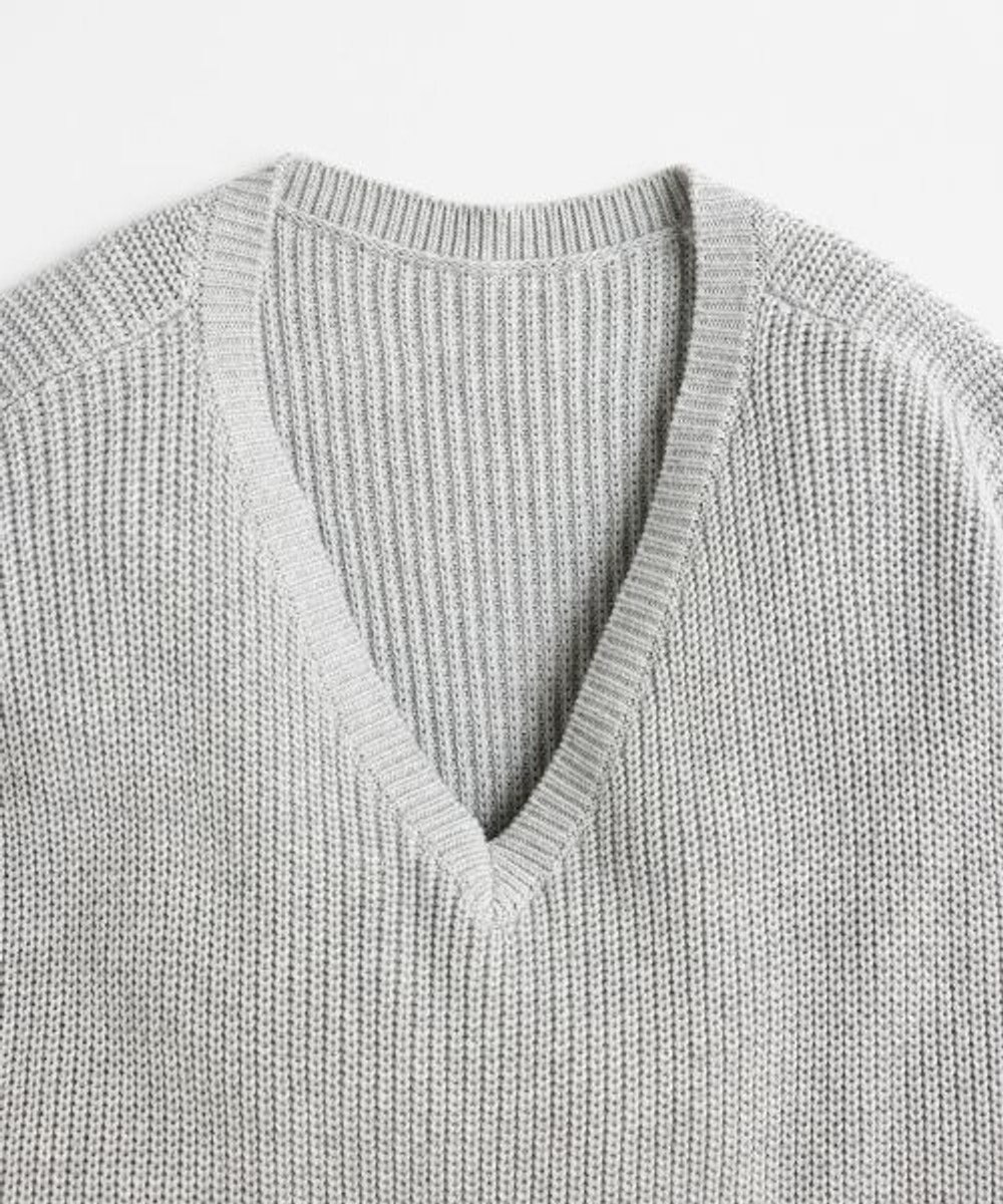 LENO V NECK ONEPIECE　Vネックニットワンピース 