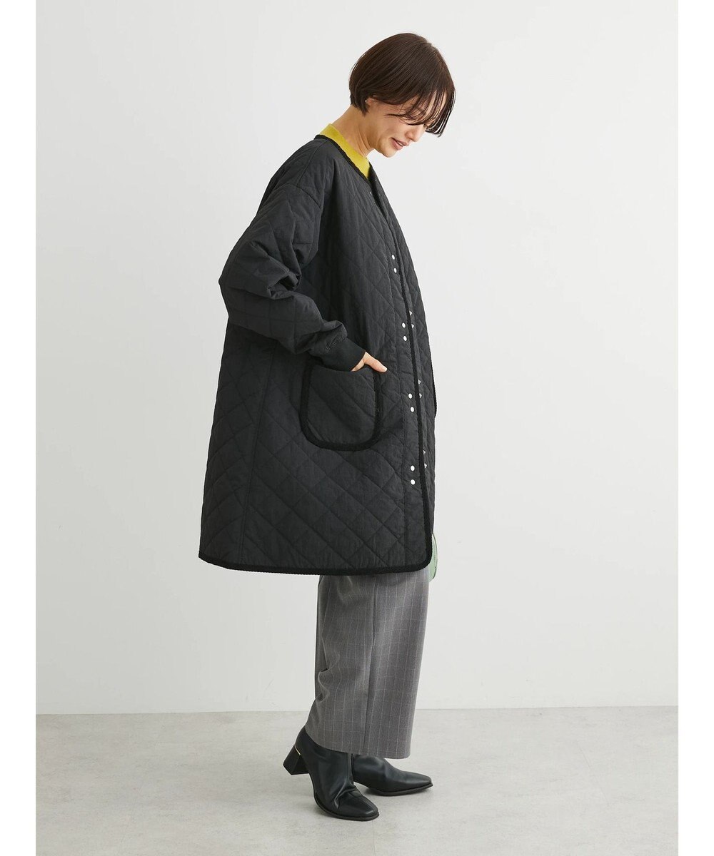 Green Parks キルティングミドル丈コート 