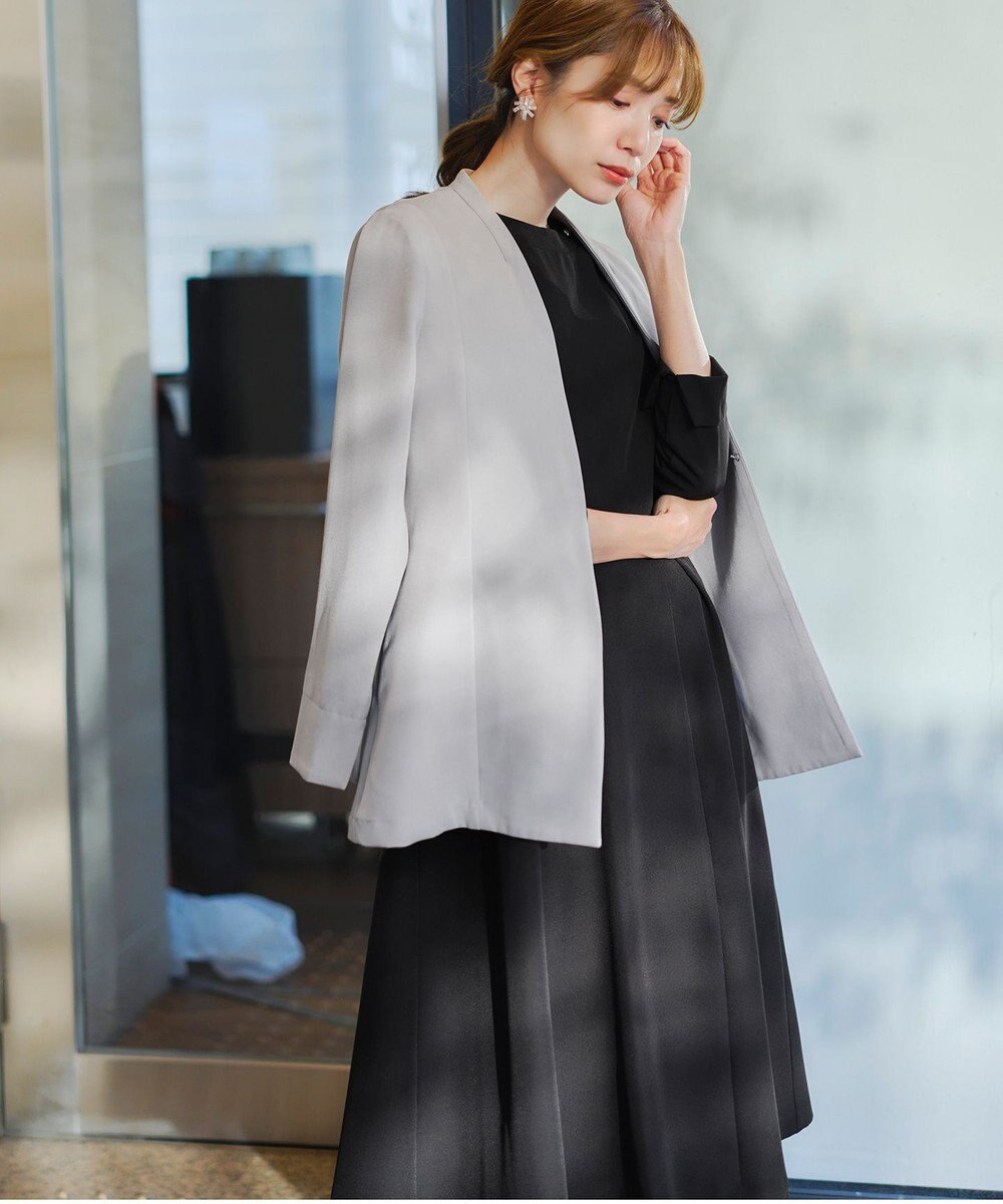 Tiaclasse 【ダブルストレッチ・洗える】フレアワンピース 