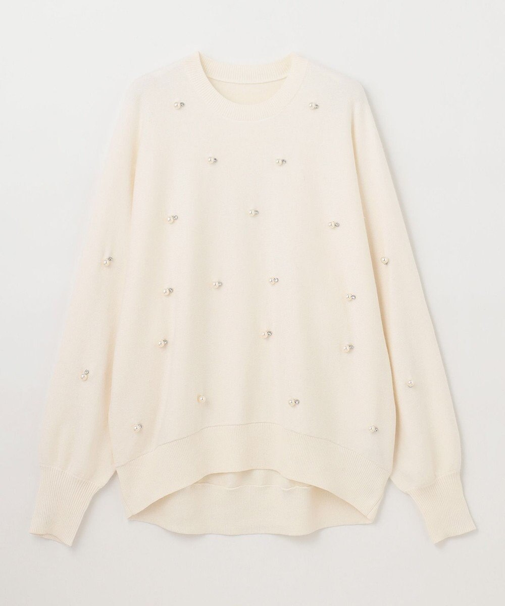 GRACE CONTINENTAL パールドットニットトップ 