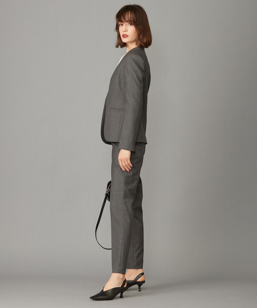 ICB 【セットアップ対応】ウールストレッチ テーパードパンツ 