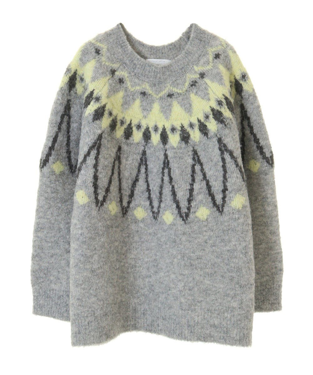 Green Parks 求心柄ニットプルオーバー 